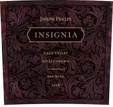 Joseph Phelps Red Wine Insignia Napa Valley 2018 Wood Box